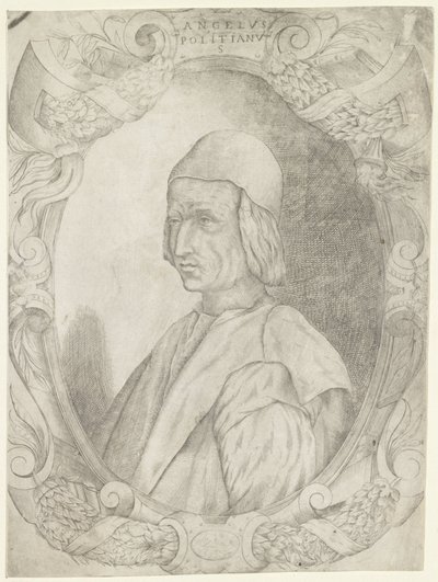 Portret af Agnolo Poliziano af Fabio Licinio