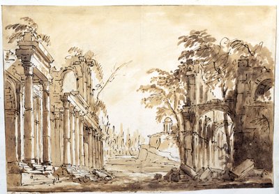 Scene fra første akt af operaen "Lucio Silla" af Wolfgang Amadeus Mozart, 1772 af Fabrizio Galliari