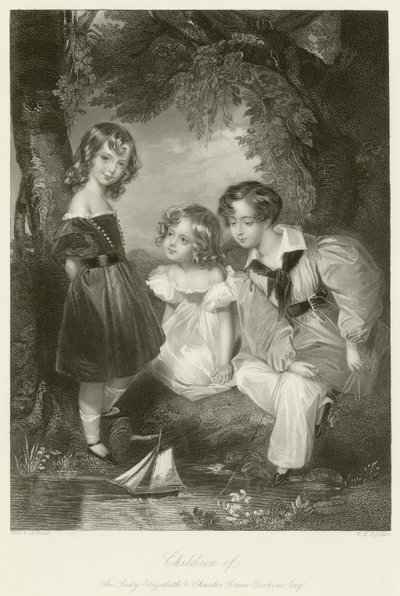 Børn af Lady Elizabeth og Charles Scrase Dickens af Fanny Corbaux