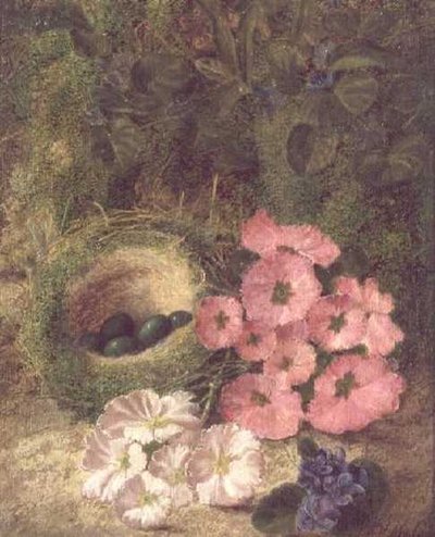 Forår (rede med hunderoser) af Fanny Jane Bayfield