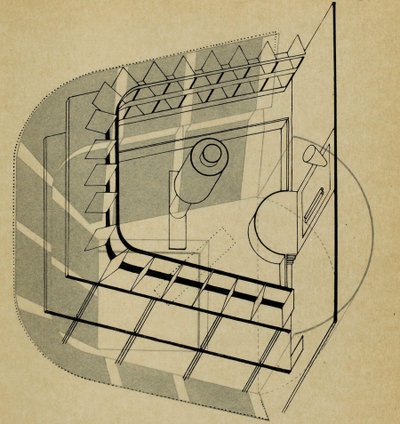 U Teater. Fra Scenen i Bauhaus Scenen i Bauhaus, 1925. af Farkas Molnar