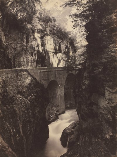 Vej til Eaux-Chaudes, Pyrenæerne recto, ca. 1855. af Farnham Maxwell Lyte