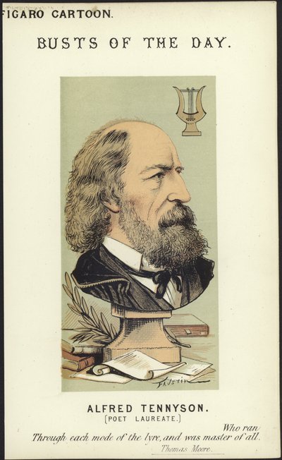 Karikatur af Alfred Tennyson af Faustin