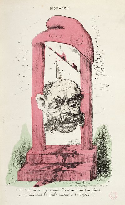 Karikatur af Otto von Bismarck (1815-98) 1870 af Faustin
