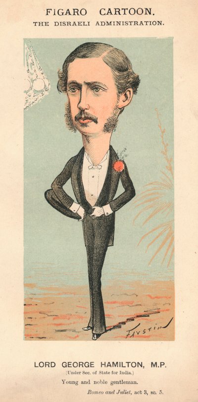 Lord George Hamilton, M.P., c1870 af Faustin