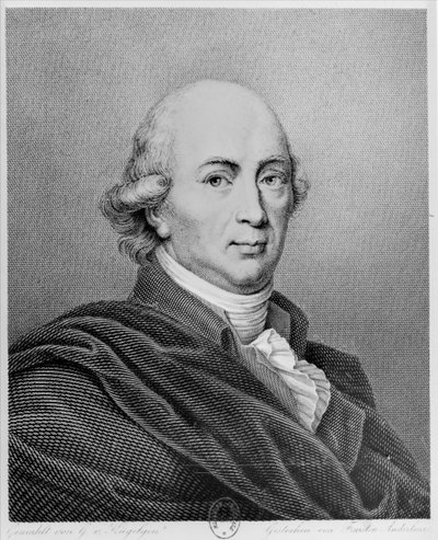 Portræt af Johann Gottfried Herder af Faustino Anderloni