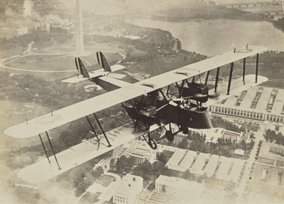[Flyvende fly over Washington D.C.] af Fedele Azari