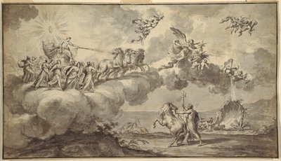 Tapestry Design: Apollo in his Chariot Led by Aurora af Fedele Fischetti