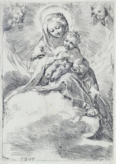Madonna i skyerne af Federico Barocci