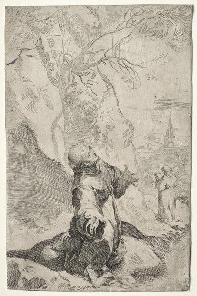 St. Francis modtager Stigmata af Federico Barocci