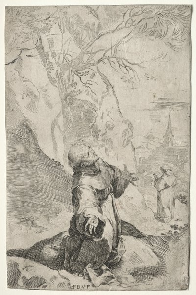 St. Francis modtager Stigmata. af Federico Barocci
