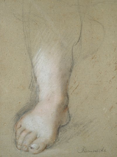Studie af en fod, slutningen af det 16. århundrede af Federico Barocci