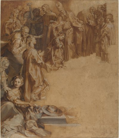 Præsentationen af jomfruen i templet af Federico Barocci