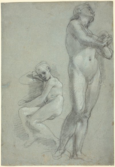 To nøgne unge [recto] af Federico Barocci