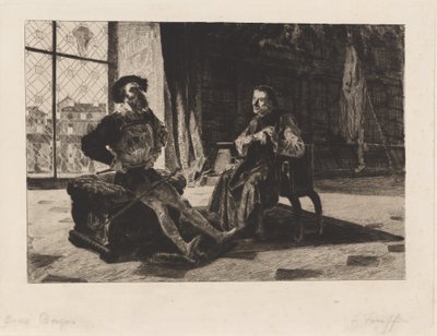 Cesare Borgia og Machiavelli af Federico Faruffini
