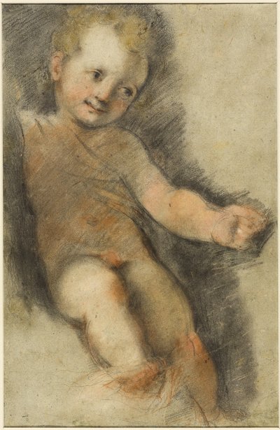 Kristusbarn: Studie for Madonna di San Giovanni af Federico Fiori Barocci or Baroccio