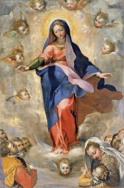 Den ubesmittede undfangelse, ca. 1575 af Federico Fiori Barocci or Baroccio