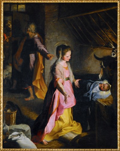 Fødselskirken ... (maleri på lærred) af Federico Fiori Barocci or Baroccio