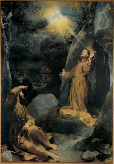 Den hellige Frans af Assisi modtager stigmaer af Federico Fiori Barocci or Baroccio