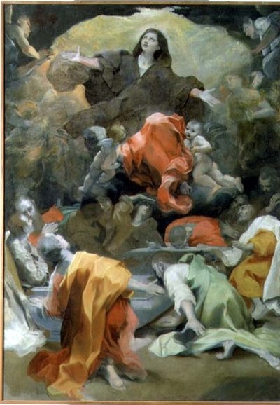 Jomfruens antagelse af Federico Fiori Barocci or Baroccio