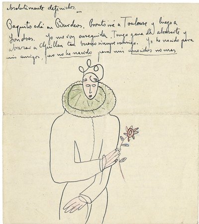 Autografbrev til Melchor Fernandez Almagro, Granada, sidst i januar 1926 af Federico Garcia Lorca