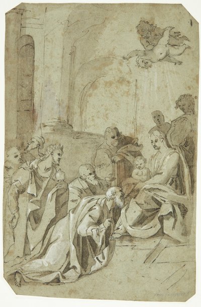 Kongernes tilbedelse af Federico Zuccaro