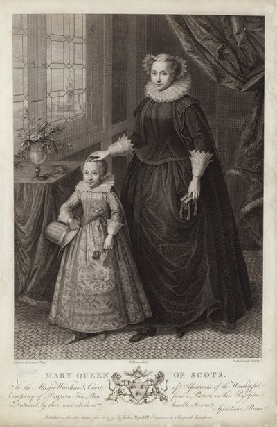 Portræt af Mary, Queen of Scots, og hendes søn, James af Federico Zuccaro
