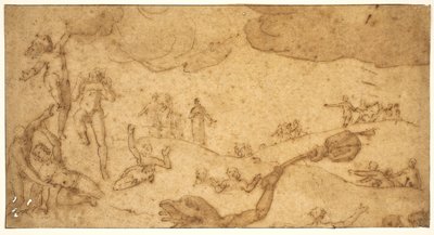 Scene fra de gerriges Helvede af Federico Zuccaro