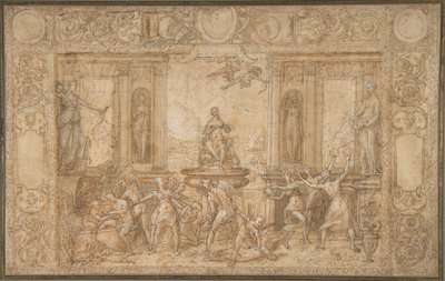 Studie til The Allegory of Spring, 1579. af Federico Zuccaro