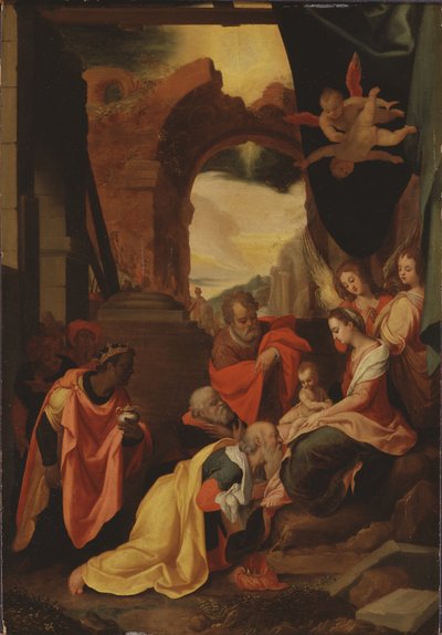 Die Anbetung der Könige af Federico Zuccaro