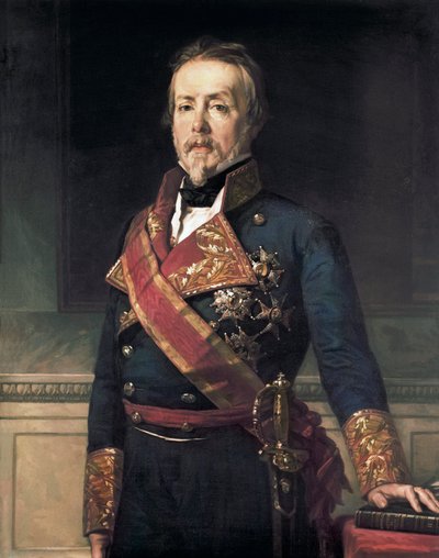 Portræt af Evaristo Fernandez de San Miguel y Valledor (1785-1862), spansk militær adelsmand og politiker af Federico de Madrazo y Kuntz