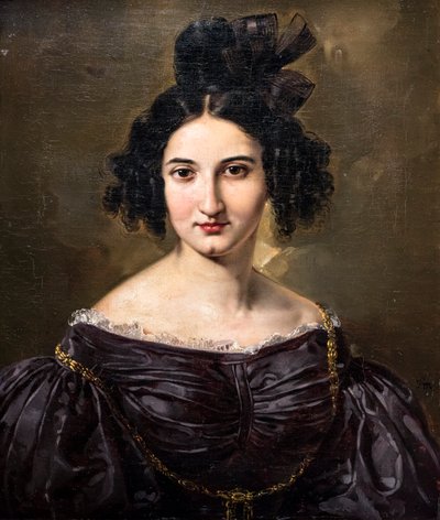Portræt af en kvinde, før 1840 (olie på lærred) af Federico de Madrazo y Kuntz