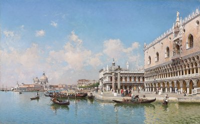 Dogepaladset og Santa Maria della Salute, 1896 af Federico del Campo