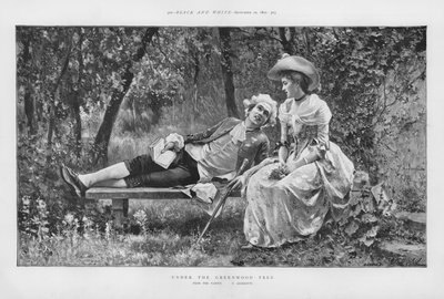 Under Greenwood Tree (litho) af Federigo Andreotti