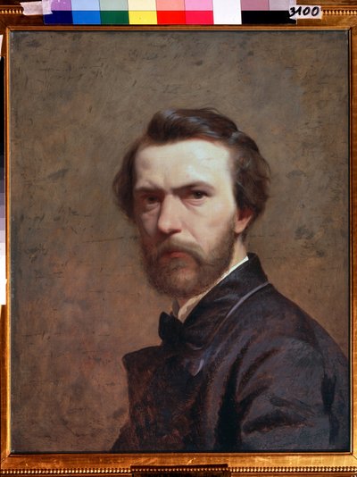 "Autoportræt" maleri af Feodor Andreevich Bronnikov (1827-1902) 1860-1870 Røg. 61x48 km Stat Tretyakov Gallery Moskva af Fedor Andreevich Bronnikov