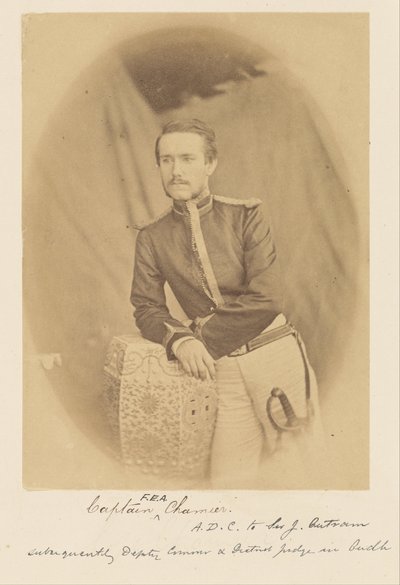 Kaptajn F.E.A. Chamier, A.D.C. til Sir J. Outram, Efterfølgende vicekommissær og distriktsdommer i Oudh af Felice Beato