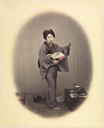 Dansende pige 1868 Felice Beato af Felice Beato
