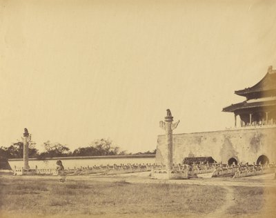 Indgang til Vinterpaladset, Pekin, oktober 1860 af Felice Beato
