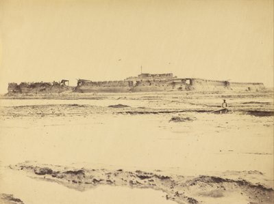 Udvendigt af North Fort Peiko -floden Viser den engelske og franske indgang, 21. august 1860 af Felice Beato