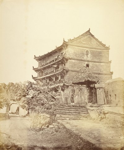[Pagode i fem etager, Canton, Kina]. af Felice Beato