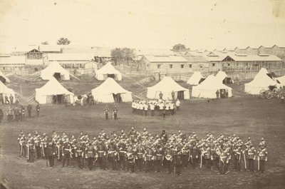 Gruppeportræt af Royal Marine Battalion af Felice Beato