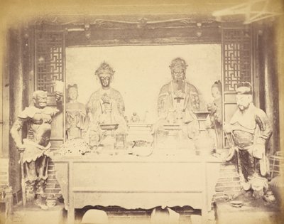 Hovedkvarter, 1. division, Pehtang, Kina, 1. august 1860 af Felice Beato