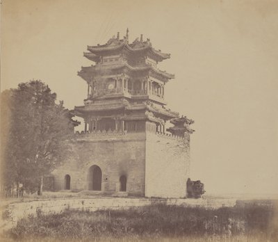Det kejserlige sommerpalads Yuen Min Yuen, Pekin, før afbrændingen, 18. oktober 1860 af Felice Beato