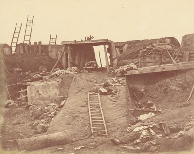 Interiør af Angle of North Fort af Felice Beato