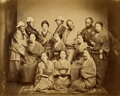 Japansk familie af Felice Beato