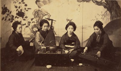 [Japansk musikalsk selskab] af Felice Beato