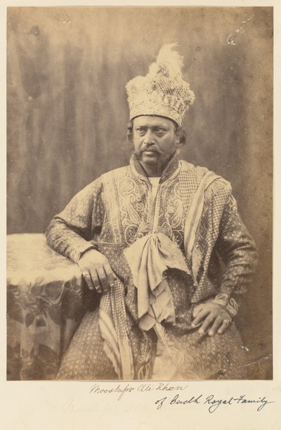 Moostafor Ali Khan fra den kongelige familie i Oudh af Felice Beato