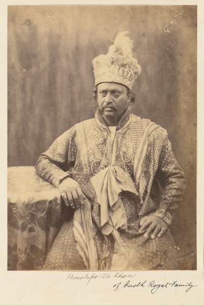 Moostafor Ali Khan fra Budh -kongefamilien af Felice Beato