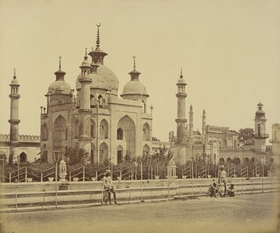 Moske i Hussainabad Imambara af Felice Beato