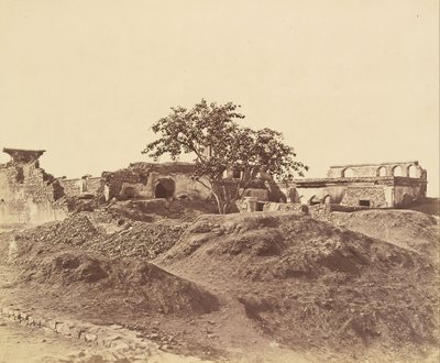 Batteri efter bakke af Felice Beato